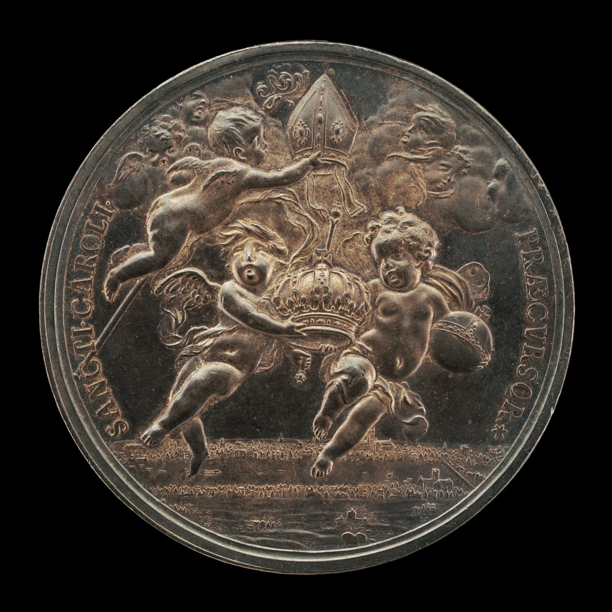 Allegorinen kohtaus [käänteinen], n. 1661. tekijältä Jan Roettiers