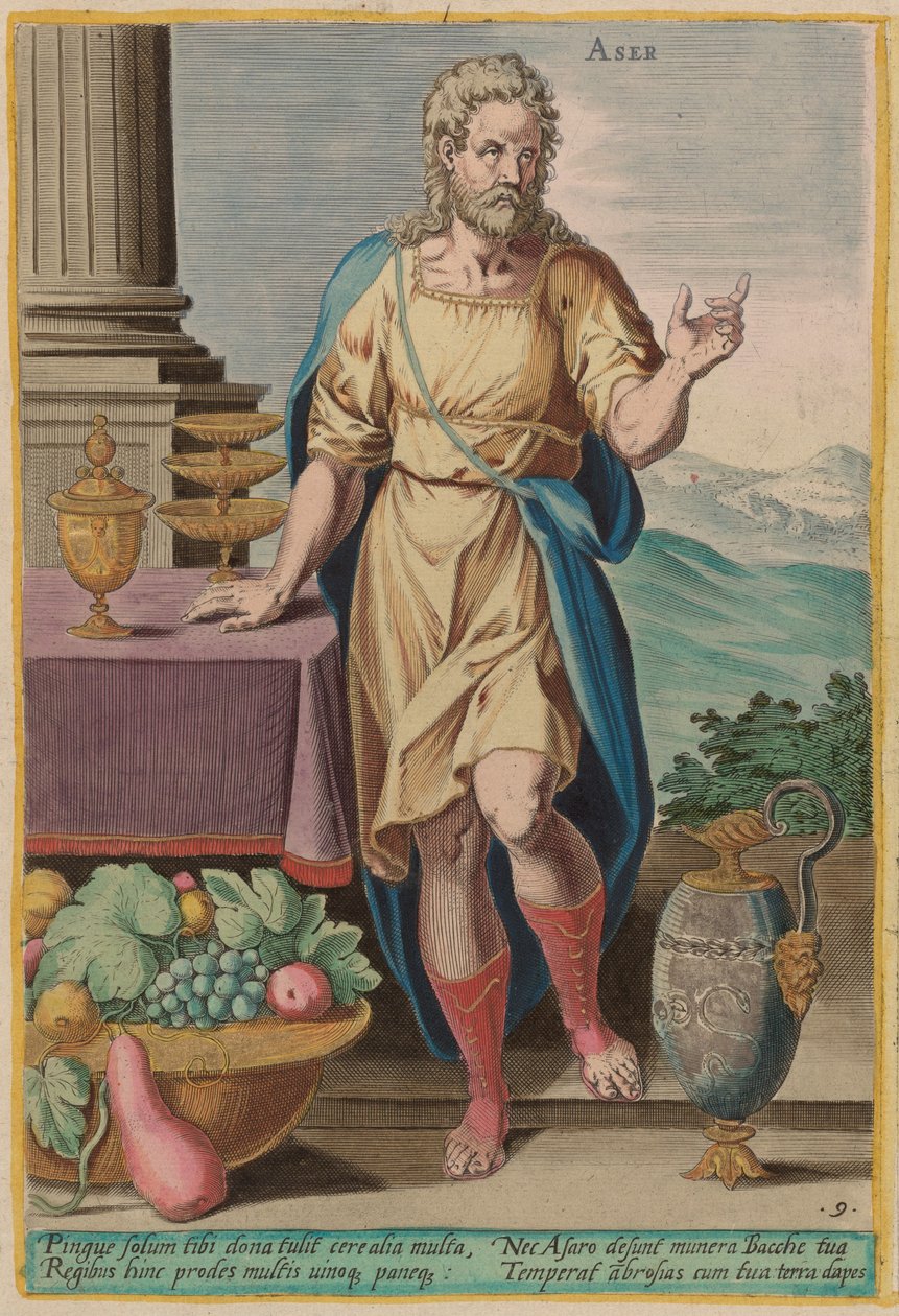 Asher tekijältä Jan Sadeler I after Crispen van den Broecke