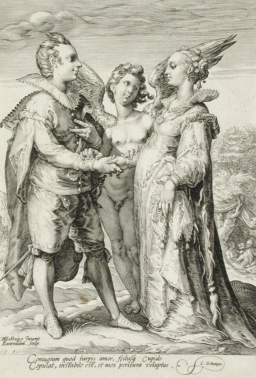 Marriage for Pleasure, Avioliitto-trilogian levy 1, n. 1594 tekijältä Jan Saenredam