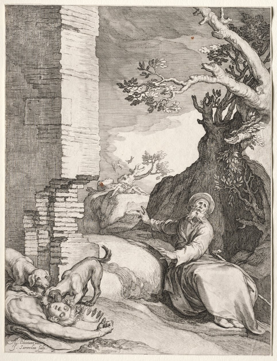 Ahijan ennustus, 1604. tekijältä Jan Saenredam