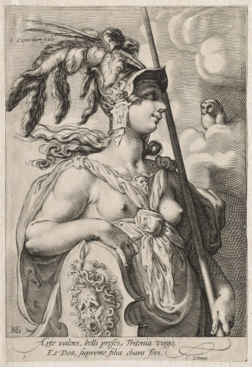 Kolme jumalatarta, n. 1595. tekijältä Jan Saenredam