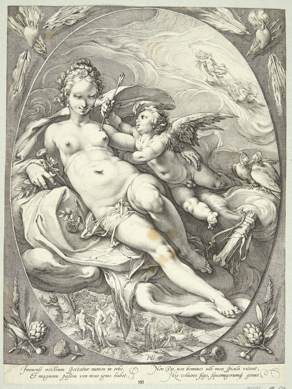 Venus ja Cupid tekijältä Jan Saenredam
