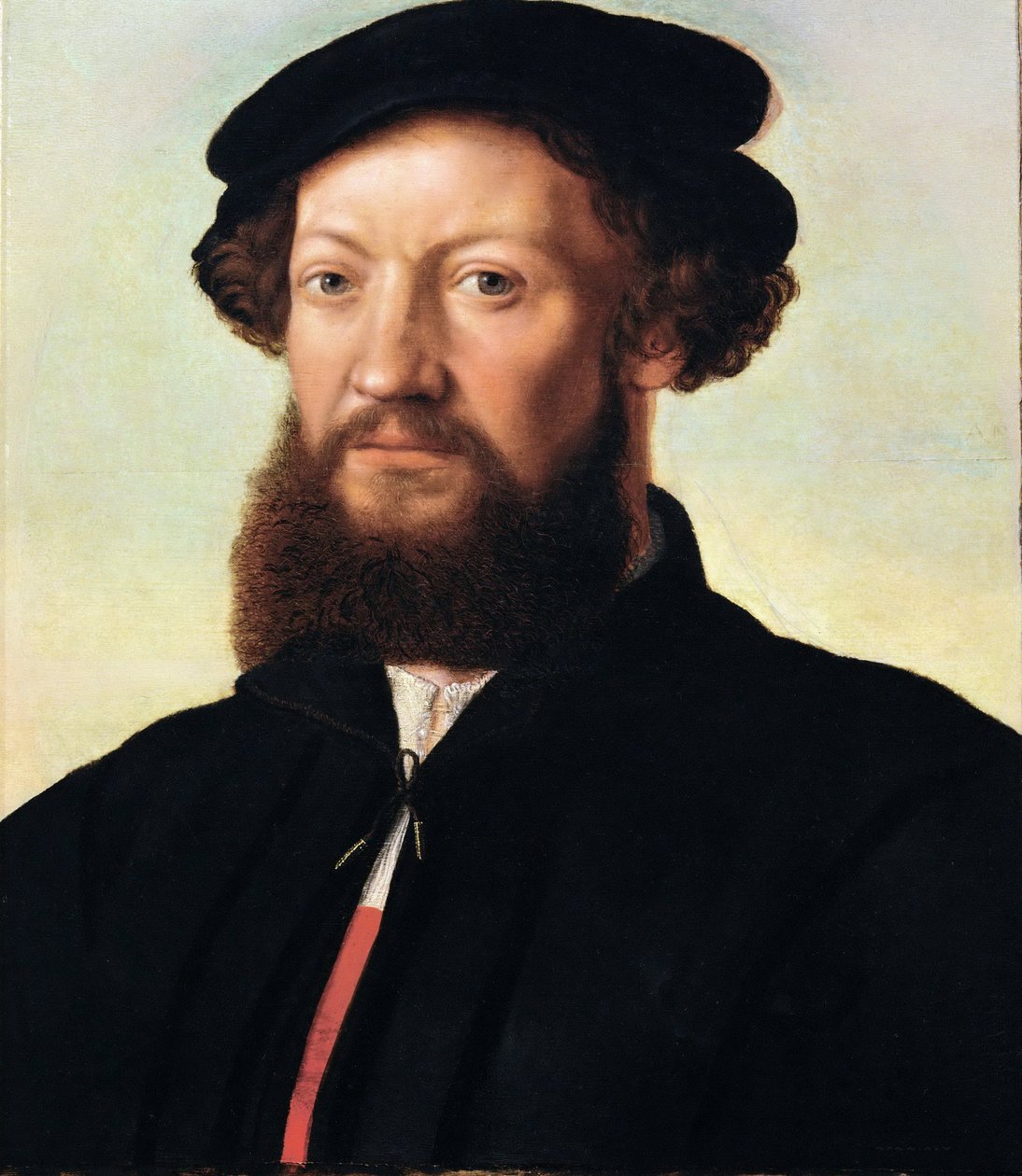 Miehen muotokuva - Jan Sanders van Hemessen (n. 1500 - n. 1566). Öljy puulle, n. 1555. Mitat : 47x39 cm. Taidehistoriallinen museo, Vienne tekijältä Jan Sanders van Hemessen