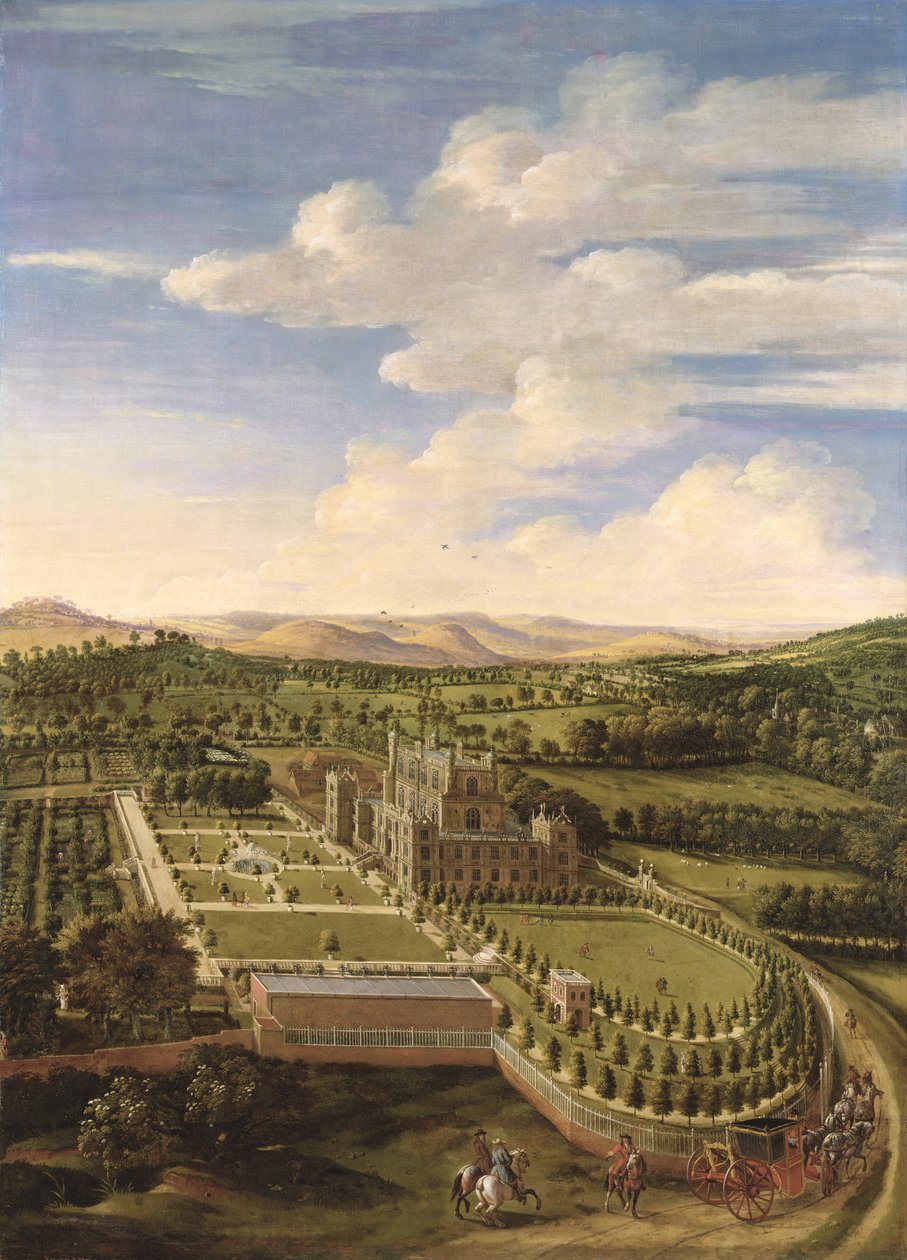 Wollaton Hall and Park, Nottingham, 1697 tekijältä Jan Siberechts