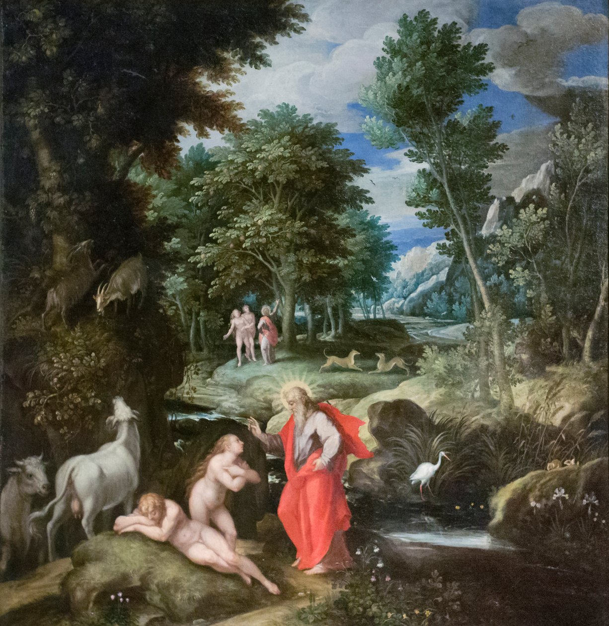 Eevan luominen, noin 1586-89 (öljy kankaalle). tekijältä Jan Soens