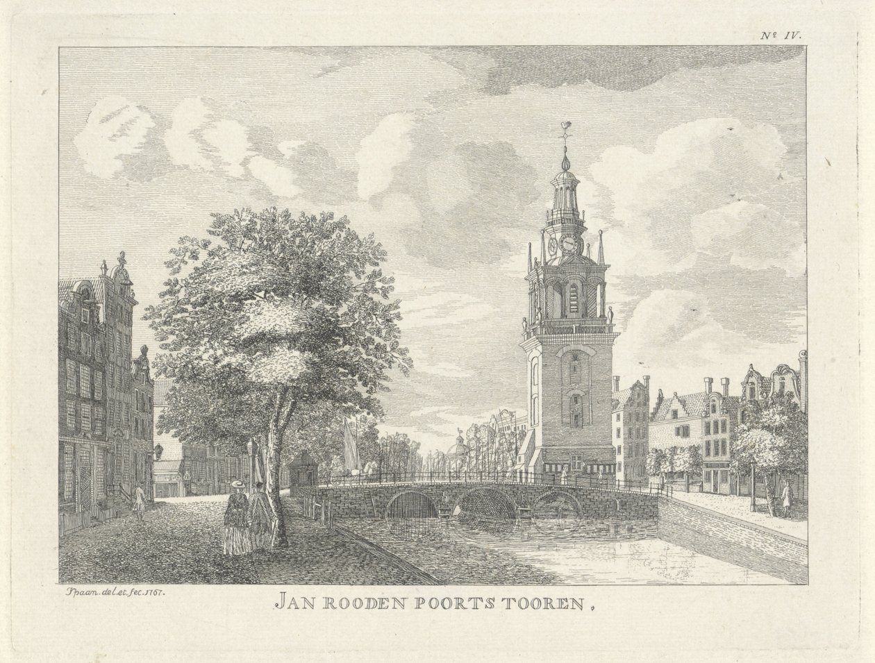 Jan Roodenpoortstoren Amsterdamissa Jan Rooden Poorts Tooren (otsikko esineessä) tekijältä Jan Spaan
