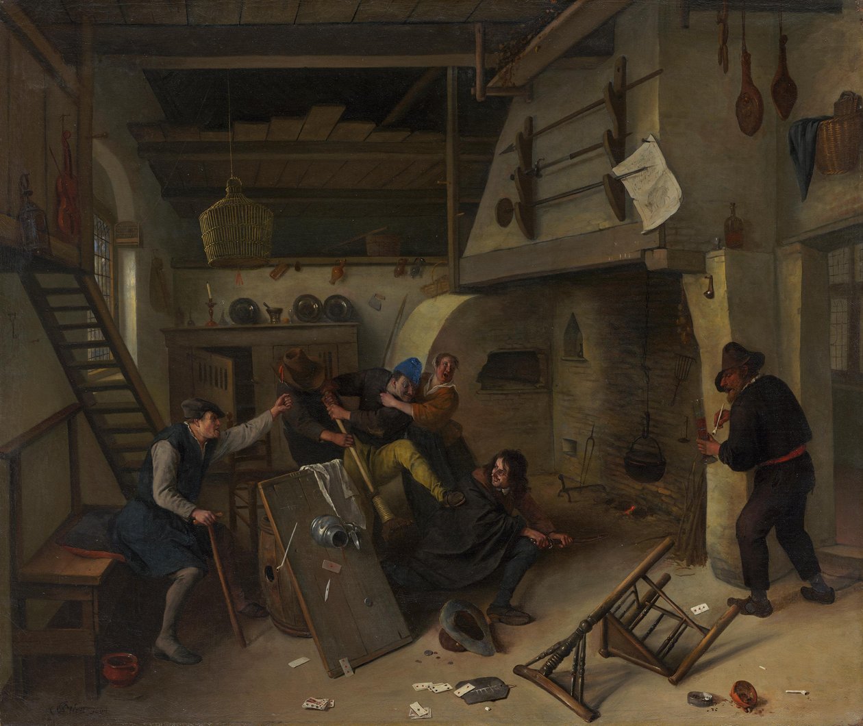 Kapakkatappelu tekijältä Jan Steen