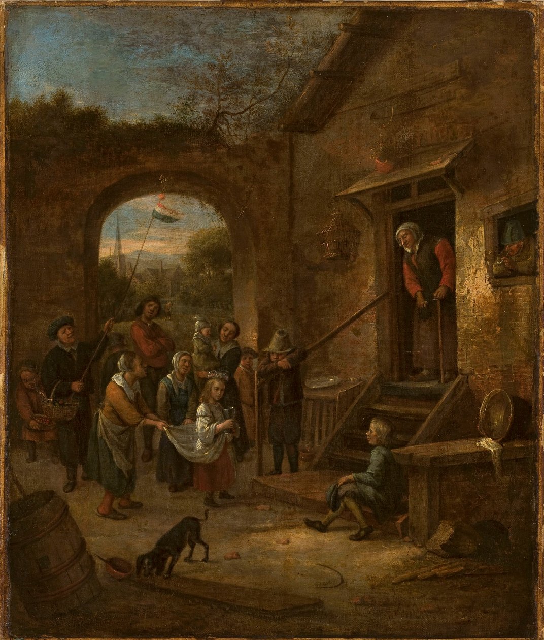 Vappujuhla (almujen kerääminen) tekijältä Jan Steen
