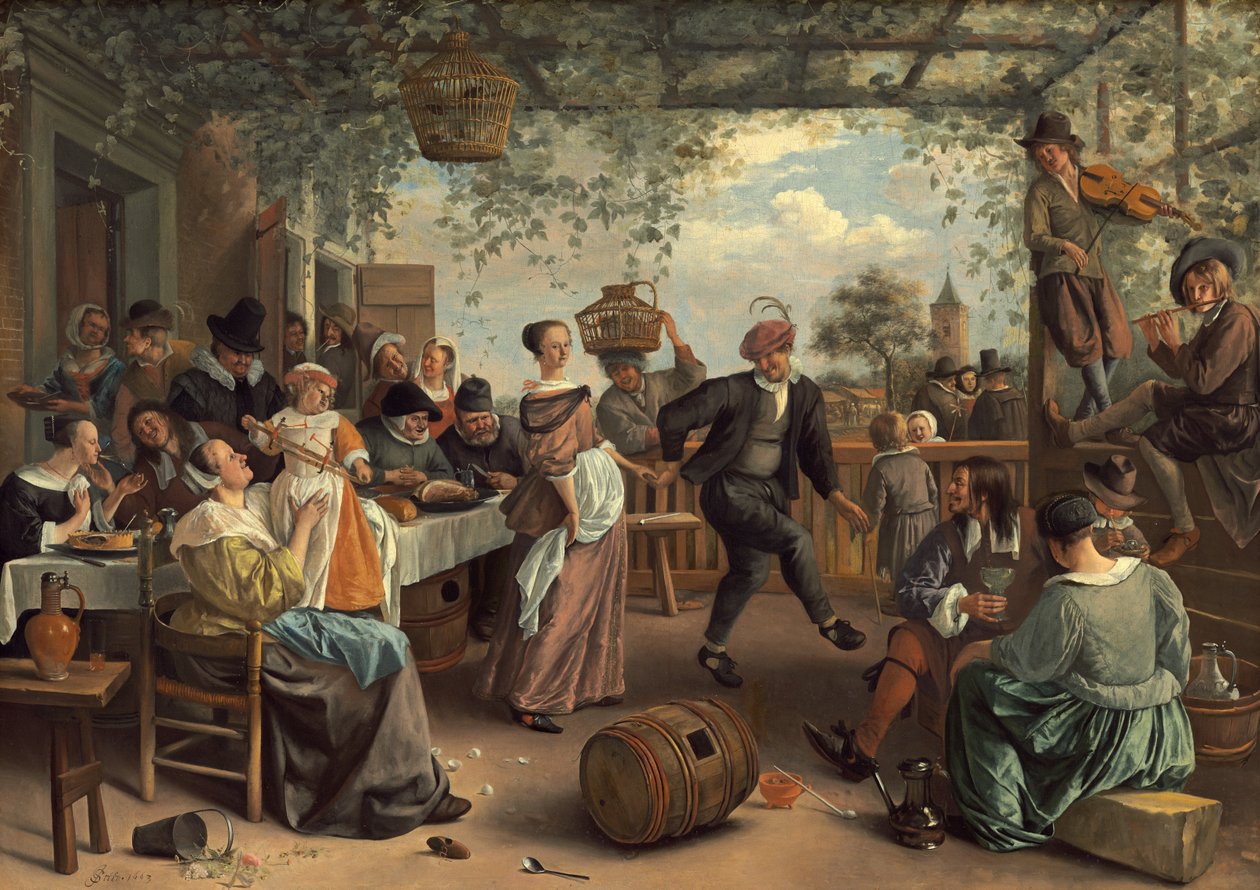 Tanssiva pariskunta tekijältä Jan Steen