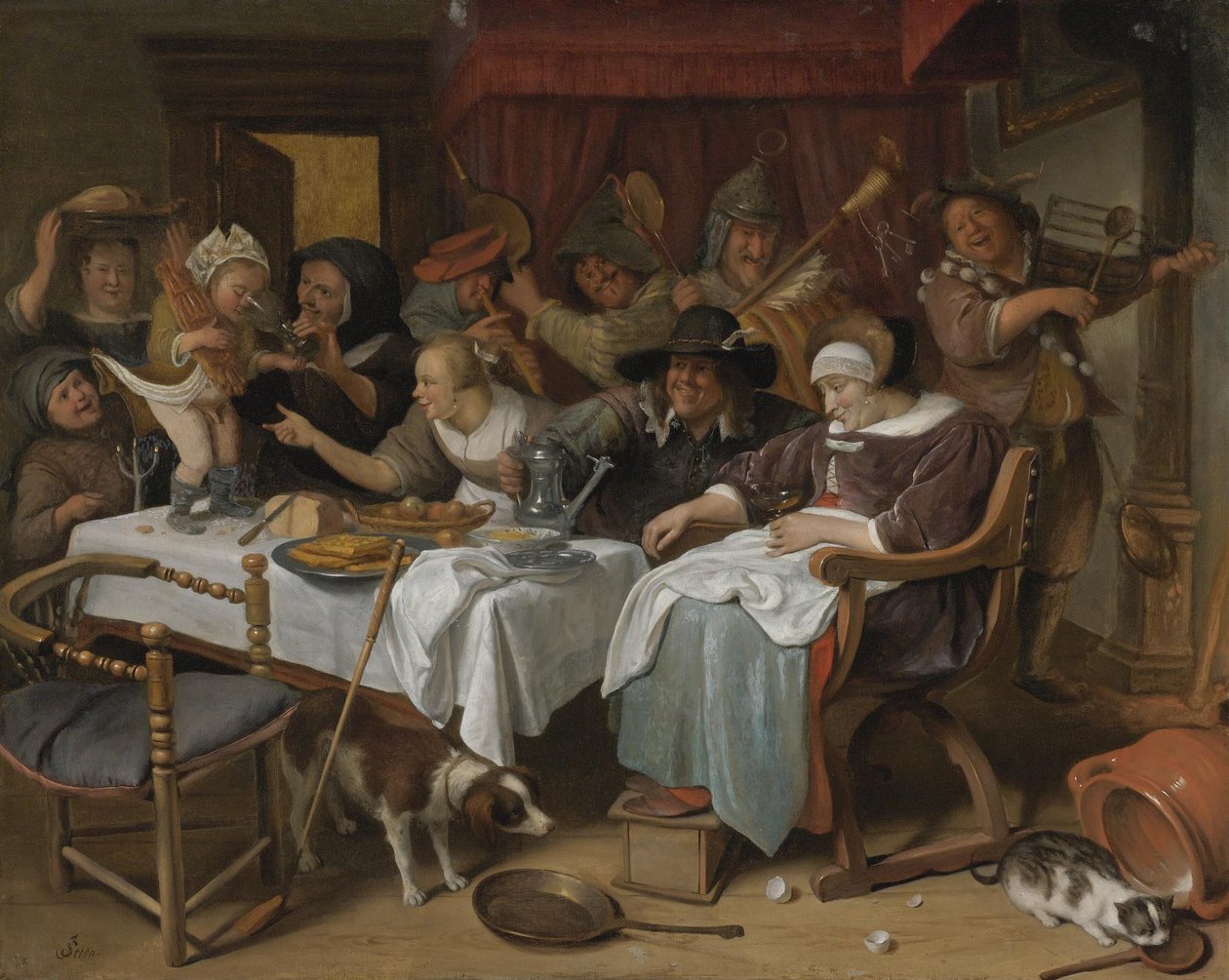 Kahdestoista yö: kuningas juo tekijältä Jan Steen