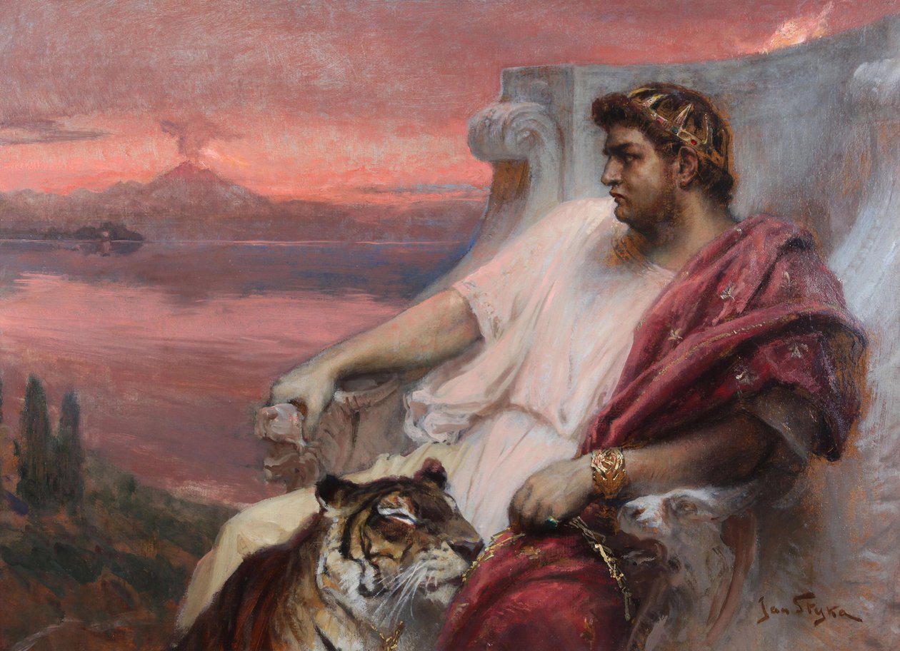 Nero at Baiae, kirjoittanut Styka, tammikuu tekijältä Jan Styka