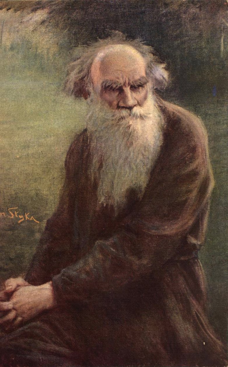 Muotokuva kirjailijasta Leo N. Tolstoi 1828-1910, 1910 tekijältä Jan Styka