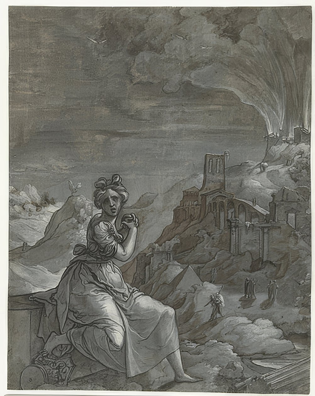 Kassandra suree Troijan kukistamista. 1550-55 tekijältä Jan Swart Van Groningen
