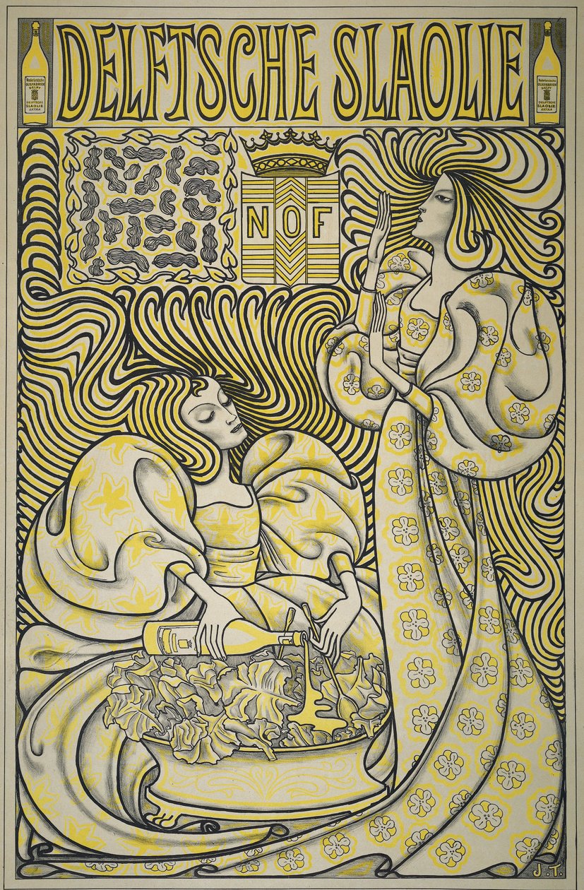 Delft Salad Oil -juliste, 1894 (paperi) tekijältä Jan Toorop