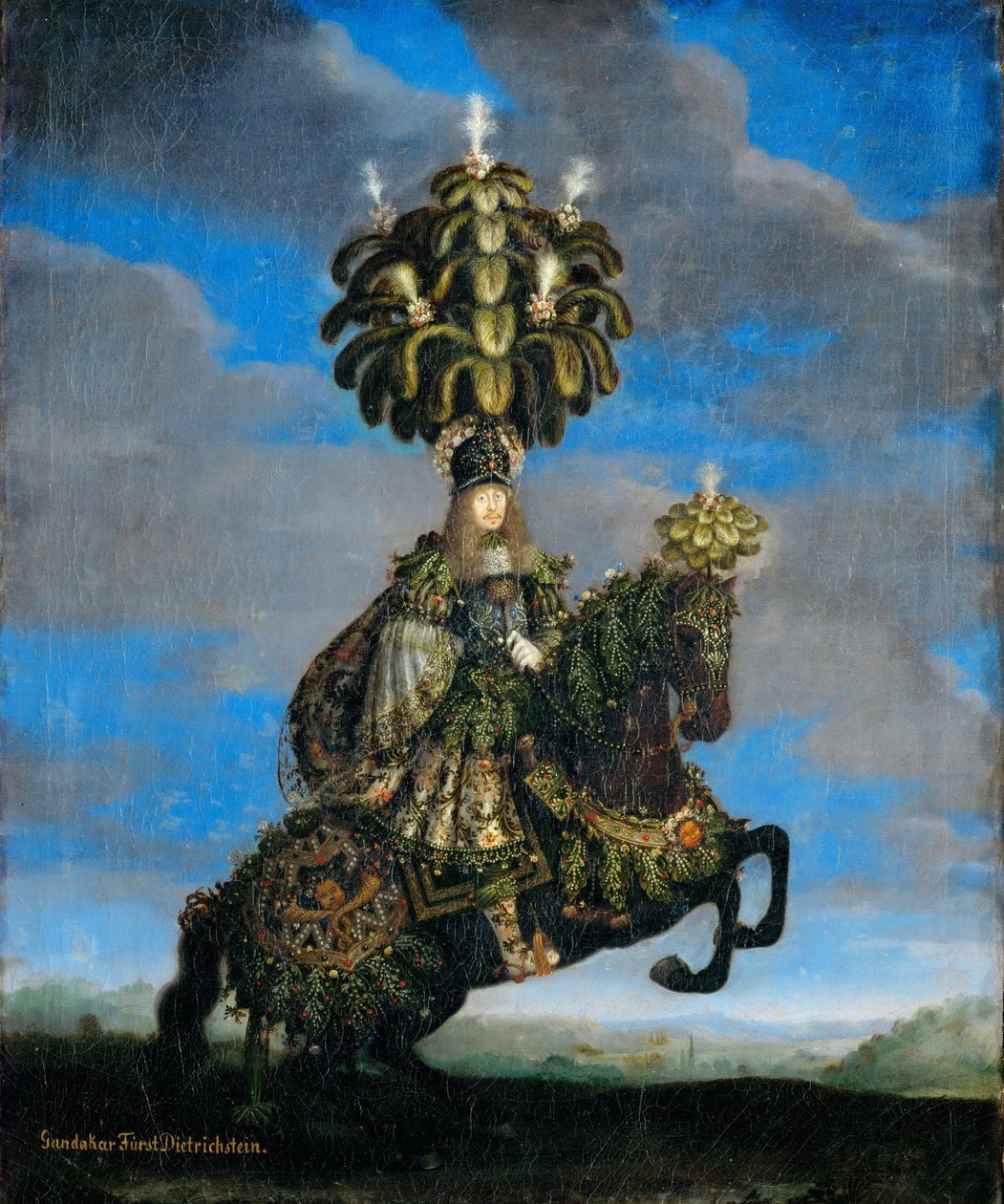 Gundakar, prinssi Dietrichstein 1623-1690 hevosbaletin asussa, 1667 tekijältä Jan Thomas