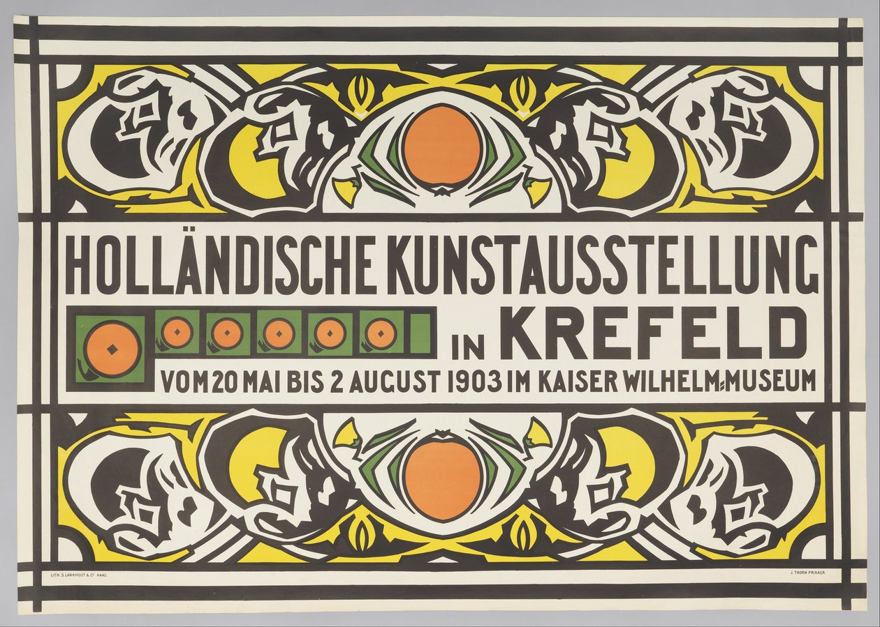 Holländische Kunstausstellung (Hollannin taidenäyttely Krefeldissä) tekijältä Johan Thorn Prikker