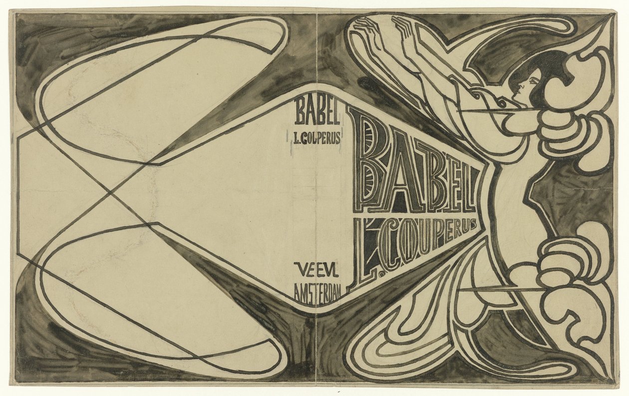 Bändin suunnittelu: Louis Couperus, Babel, 1901 tekijältä Jan Toorop
