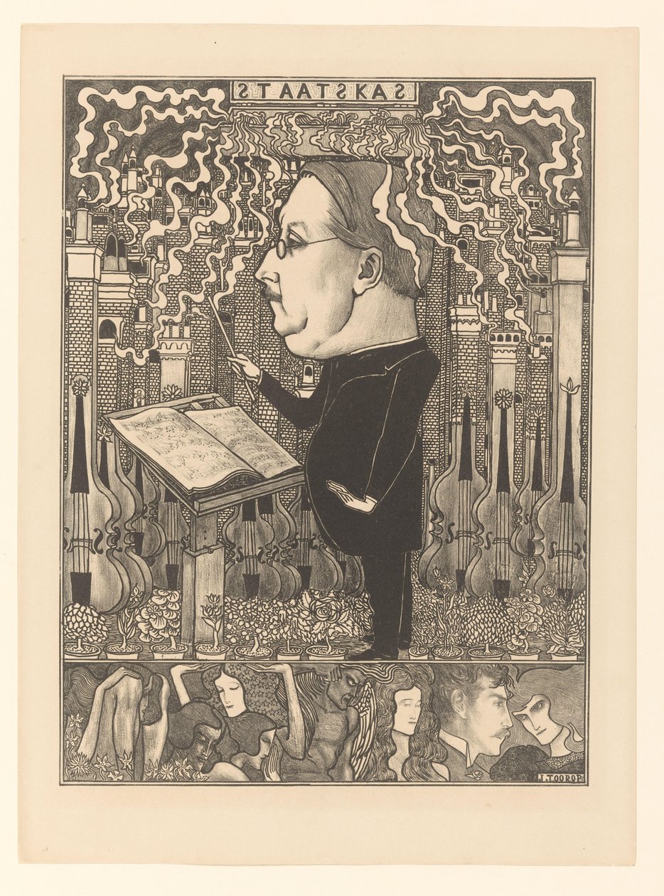 Kapellimestari viulujen ja savupiippujen takana Valtiokonttori / The Hearth Cities (alkuperäinen nimi) tekijältä Jan Toorop