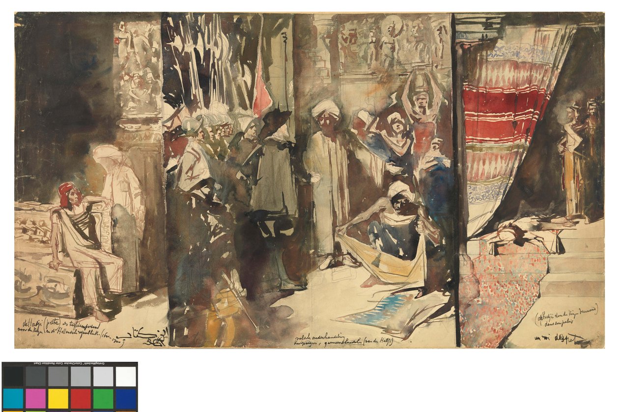 Suuri intialainen triptyykki tekijältä Jan Toorop
