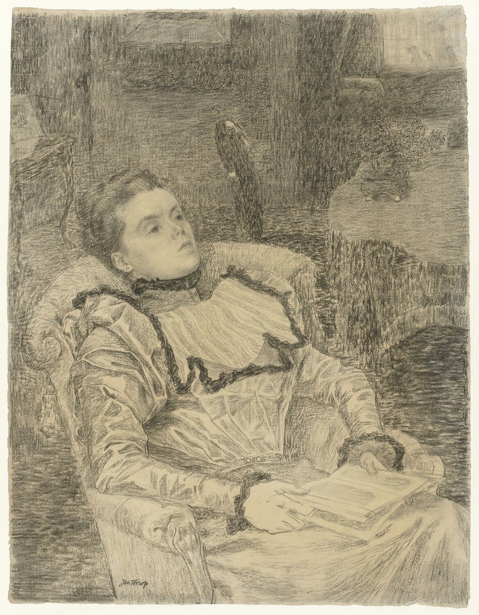 Annie Tooropin muotokuva tekijältä Jan Toorop