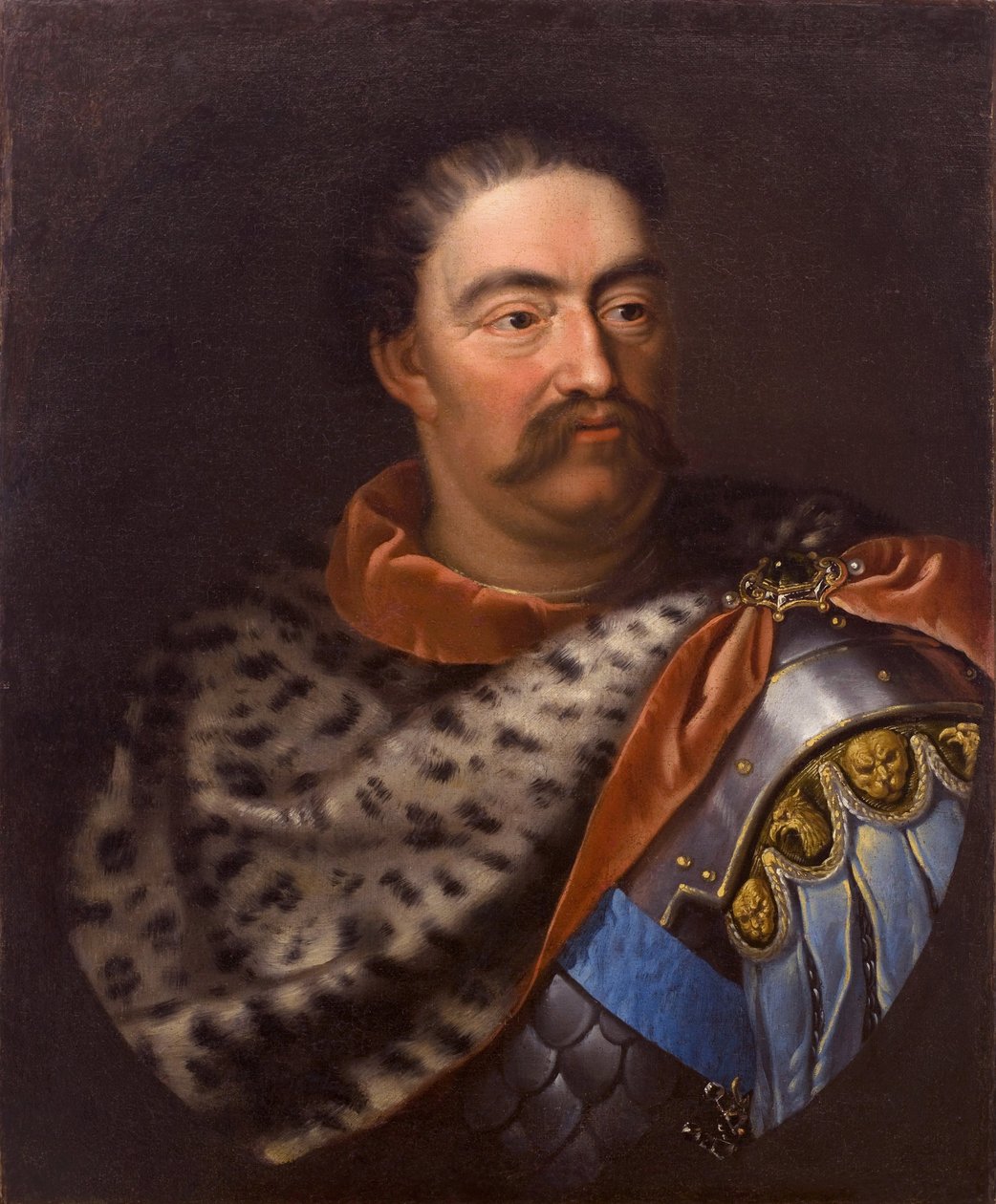 Puolan kuninkaan ja Liettuan suurherttua Johannes III Sobieski 1629-1696 muotokuva tekijältä Jan Tricius