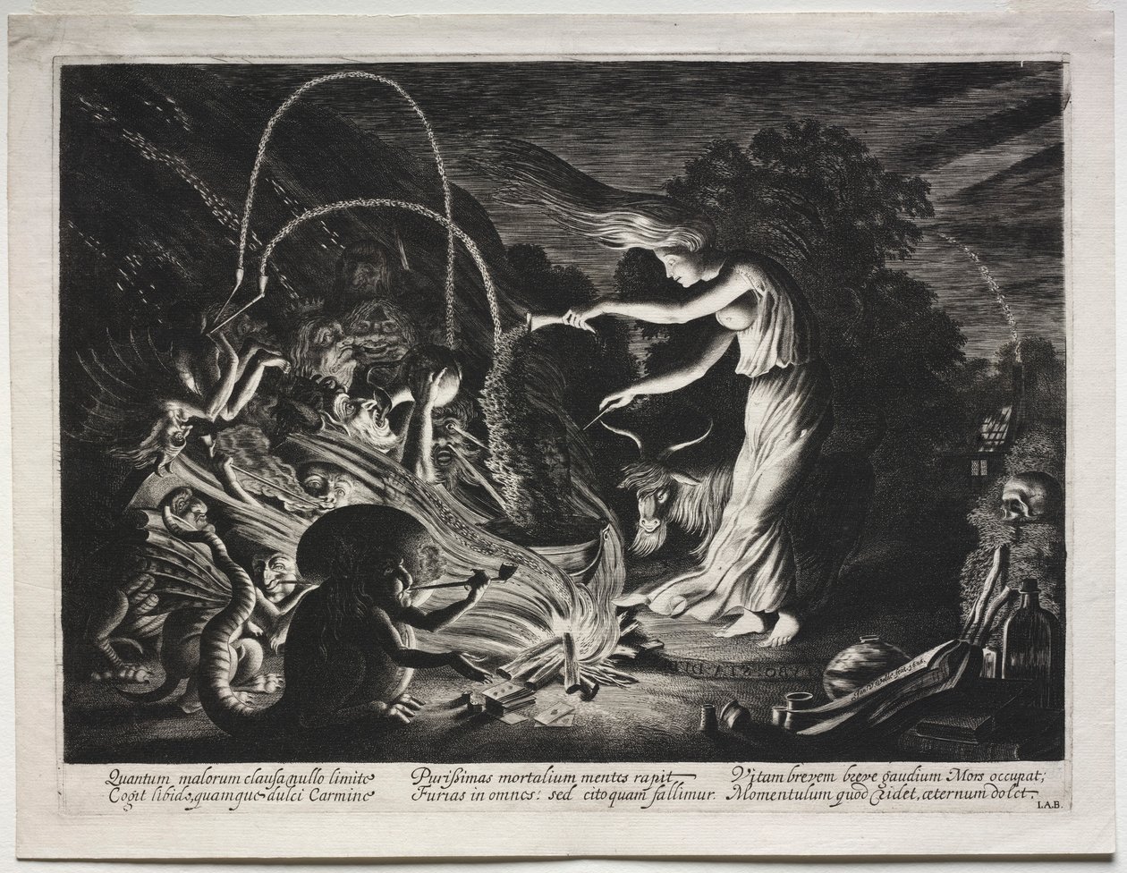 The Witch Night Piece, 1626. tekijältä Jan Van de Velde