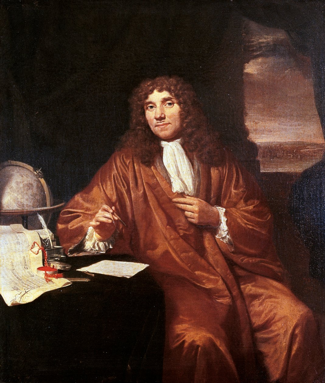 Antonie van Leeuwenhoek, n. 1680 (öljy kankaalle) tekijältä Jan Verkolje