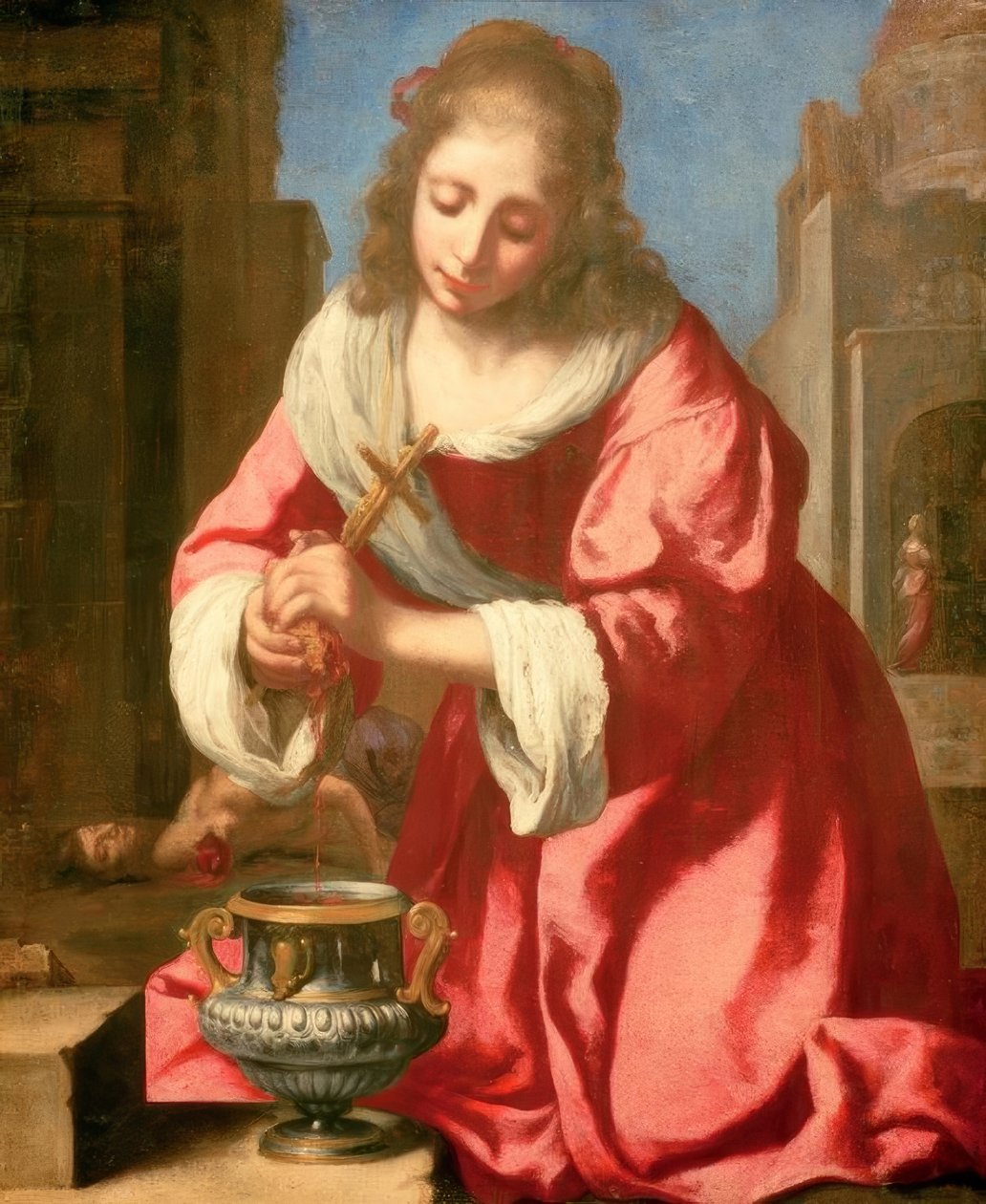 Die heilige Praxedis tekijältä Jan Vermeer van Delft