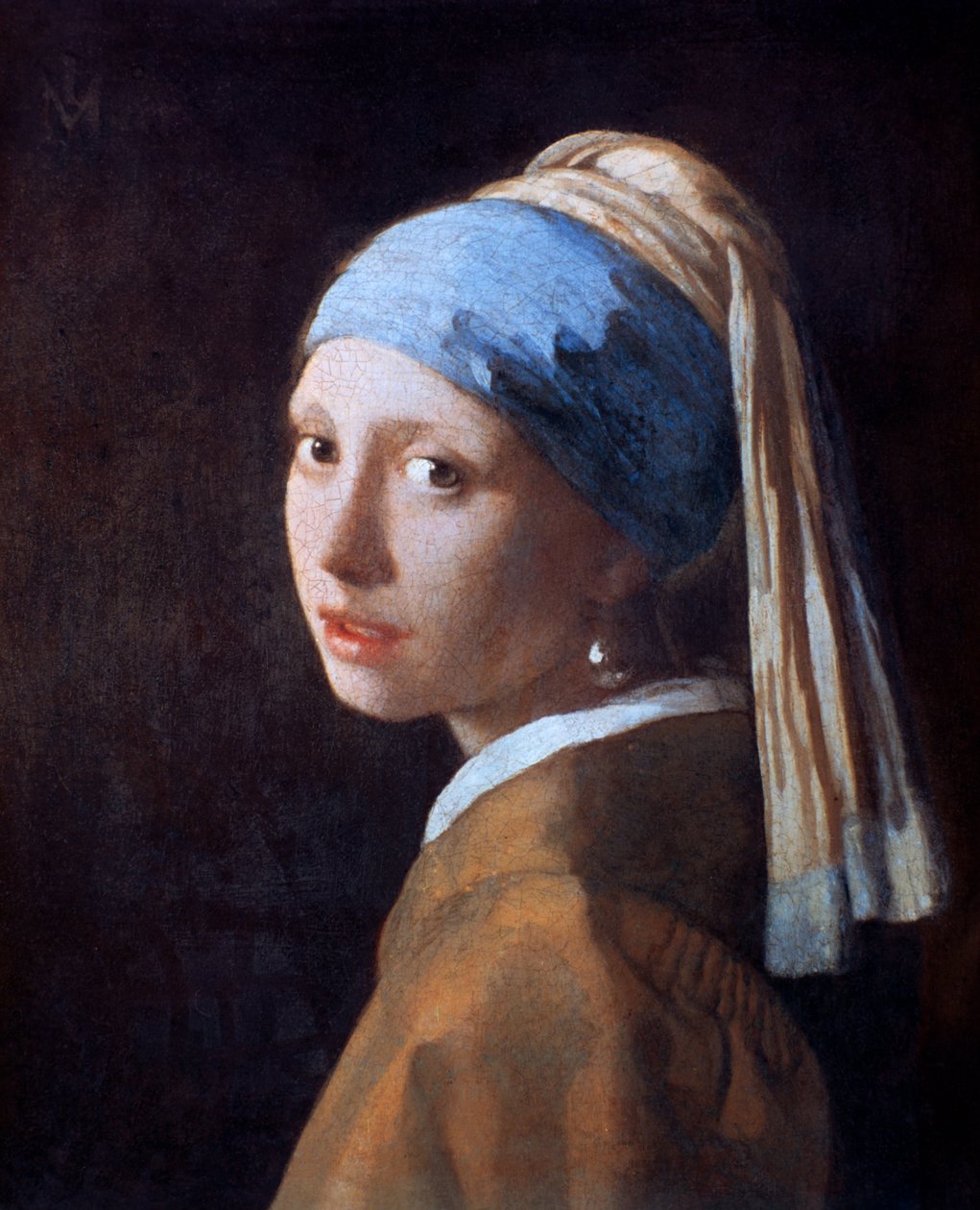 Tyttö helmikorvakorulla, c1665 tekijältä Jan Vermeer van Delft