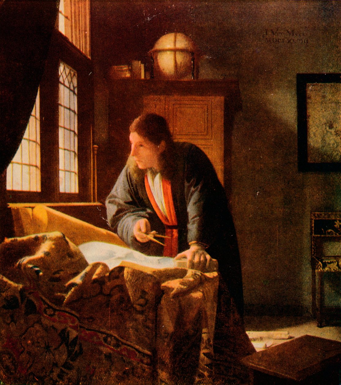 Maantieteilijä, 1669, 1911 tekijältä Jan Vermeer van Delft