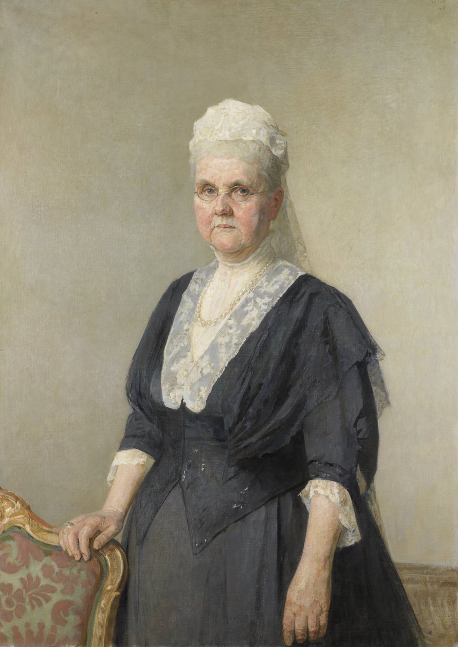 Kuningatar Emma, ​​Waldeck-Pyrmontin prinsessa. Kuningas Vilhelm III:n leski tekijältä Jan Veth