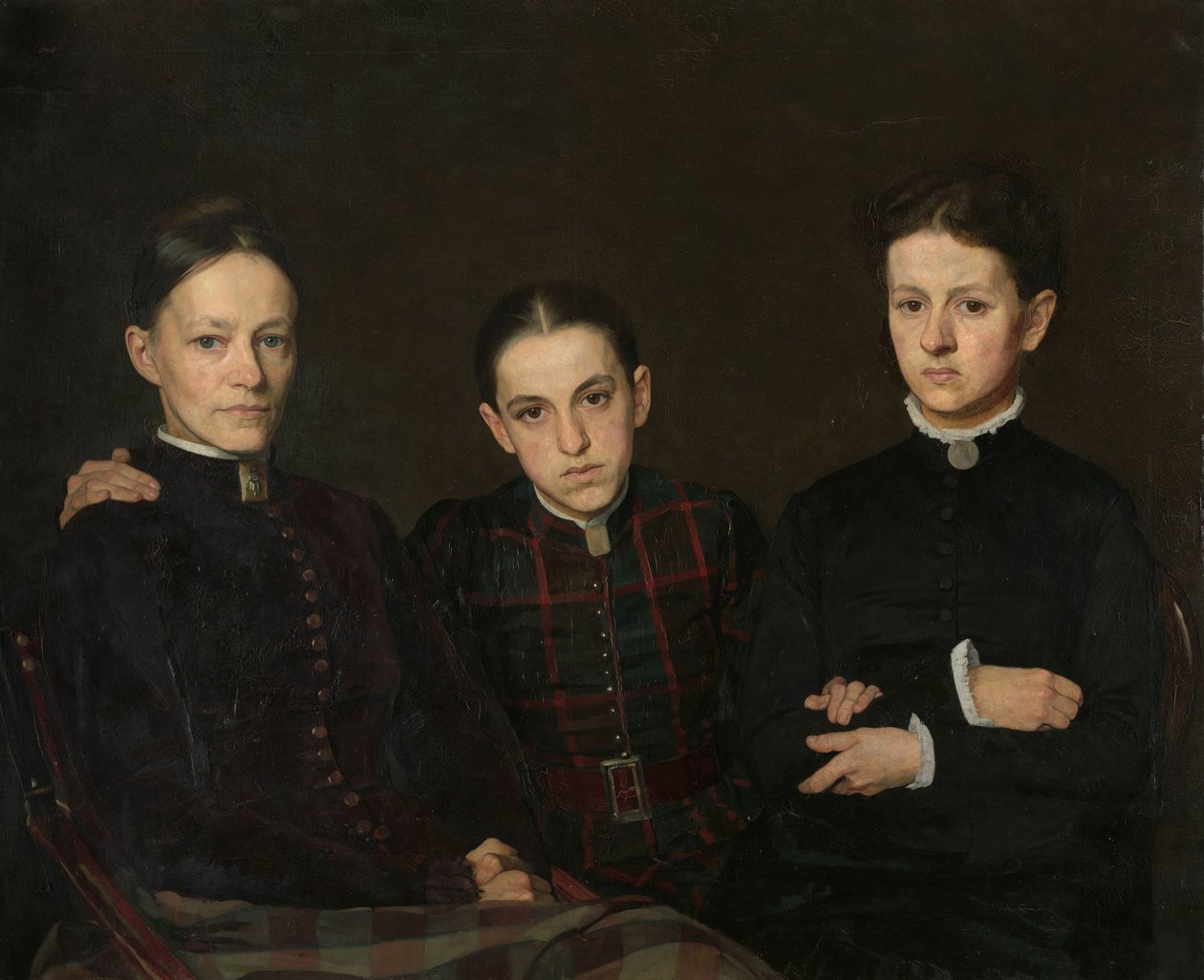 Cornelia, Clara ja Johanna Veth muotokuva Cornelia, Clara ja Johanna Veth, taiteilijan kolme sisarta tekijältä Jan Veth