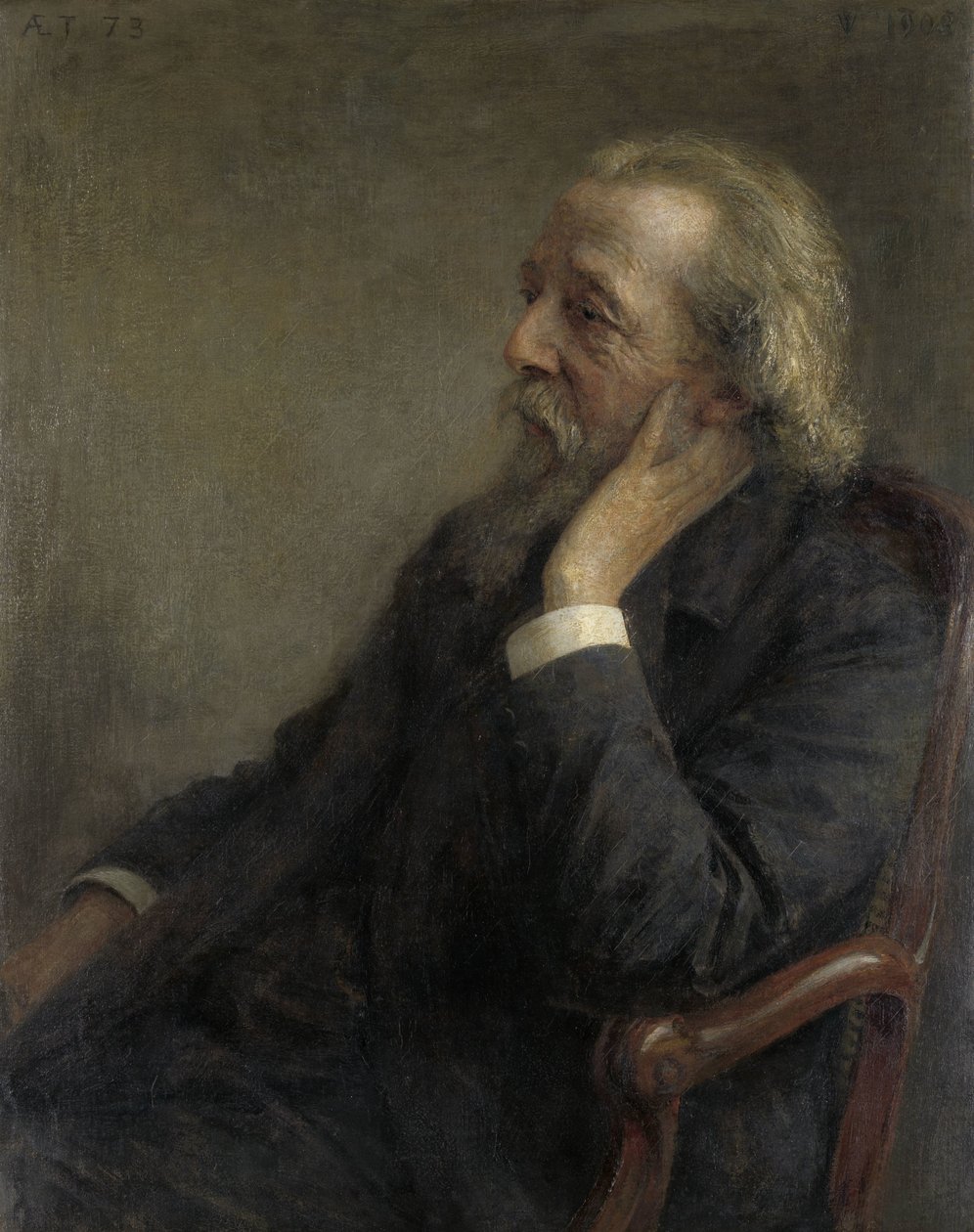 Vapaan kunnan perustajan pastori Petrus Hermannus Hugenholtzin (1834-1911) muotokuva tekijältä Jan Veth