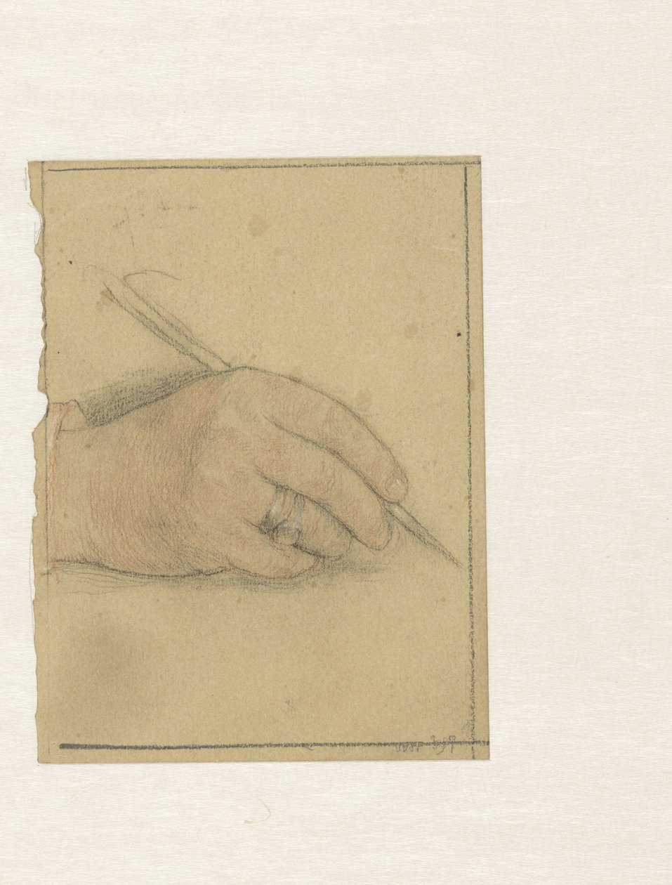 Härkäpäinen ShaStudie van de hand van Geheimrat M. Kempnerrike ja Bluebird saksifragen ja metsämansikan kanssa (Mozu, ruri, yukinoshita, hebi-ichigo), nimettömästä kukkien ja lintujen sarjasta tekijältä Jan Veth