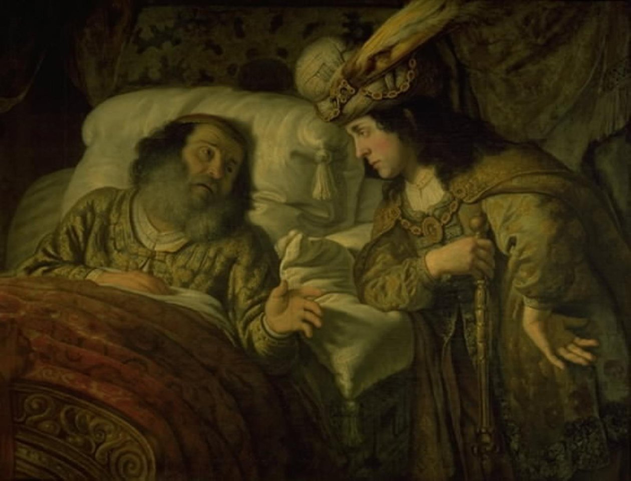 Kuoleva David varoittaa Salomonia tekijältä Jan Victors