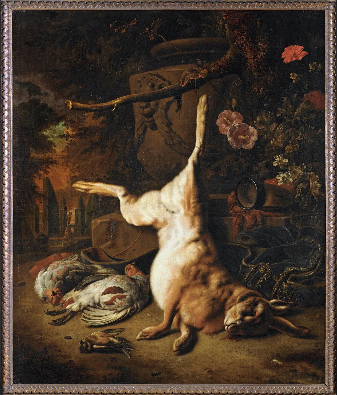 Stillife ja kuollut jänis tekijältä Jan Weenix