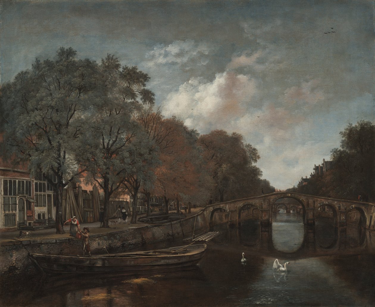 Herengracht, Amsterdam, n. 1661. tekijältä Jan Wijnants