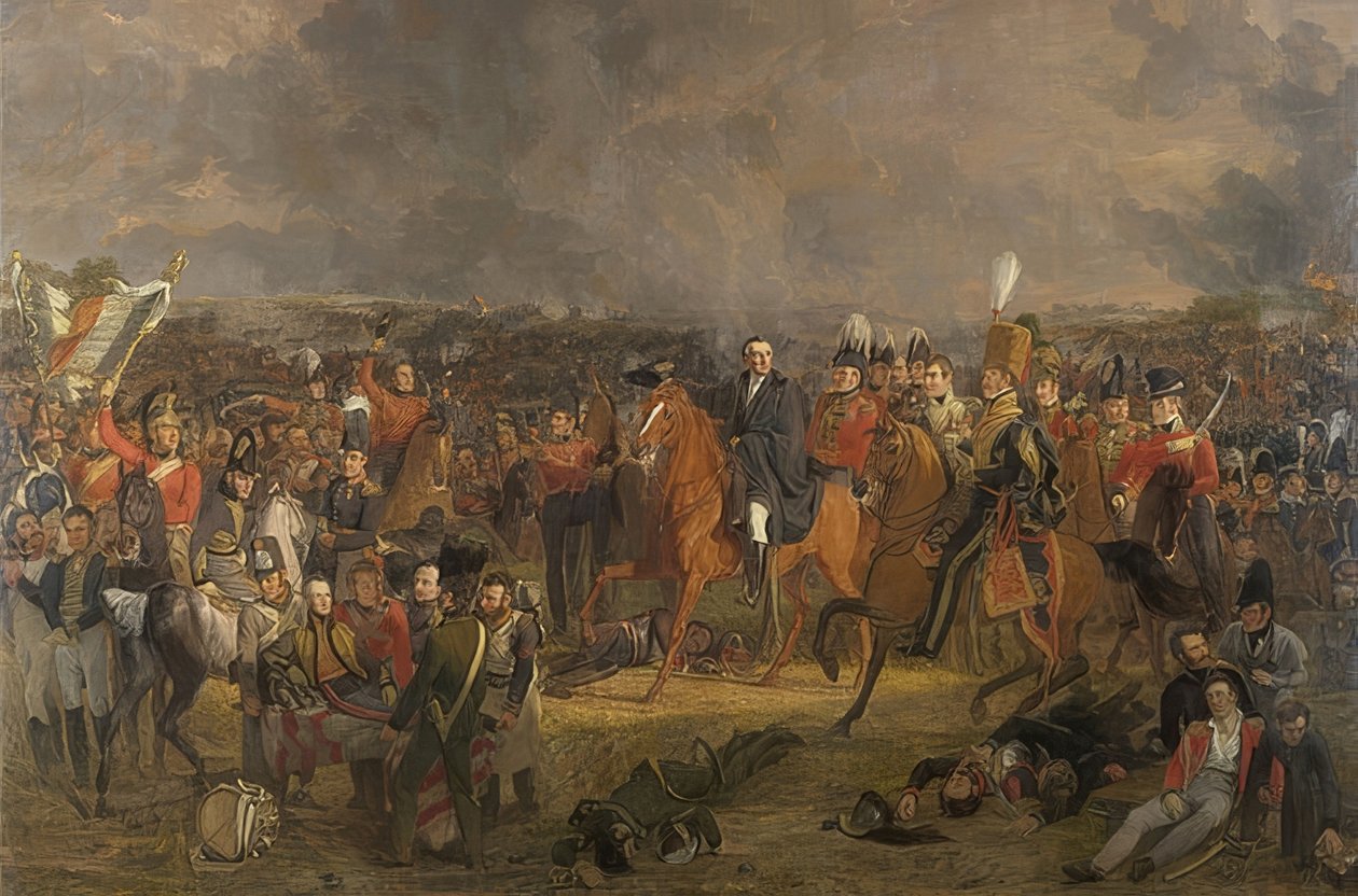 Waterloon taistelu. 1824 tekijältä Jan Willem Pieneman