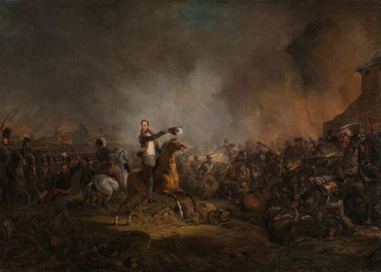 Oranssin prinssi Quatre Brasissa, 16. kesäkuuta 1815 tekijältä Jan Willem Pieneman