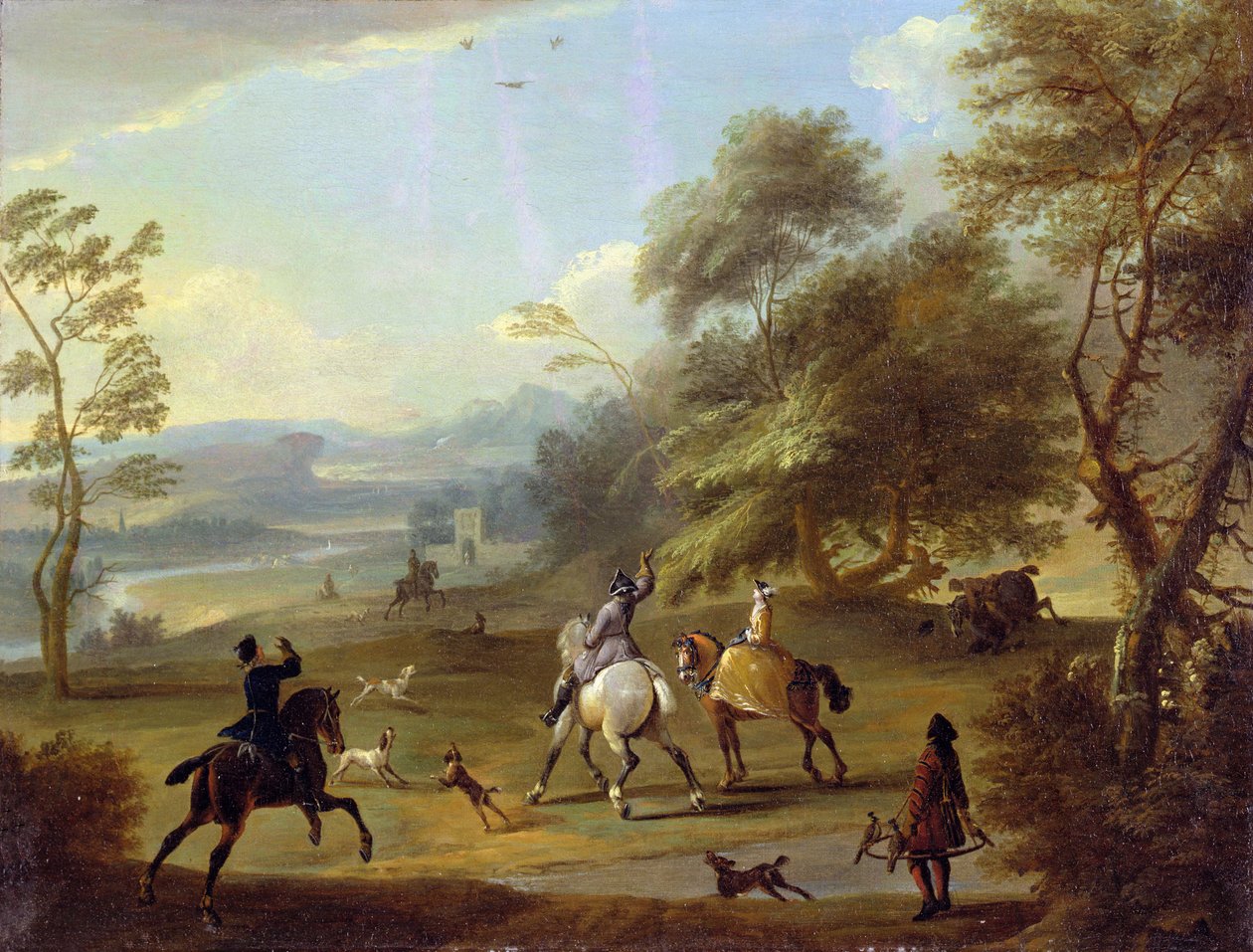 Hawking-juhla, n. 1690 tekijältä Jan Wyck