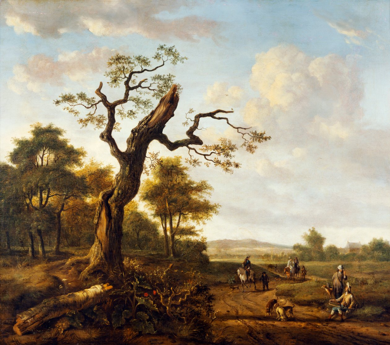 A Hawking Party (óleo sobre tela) finlandês tekijältä Jan Wiynants