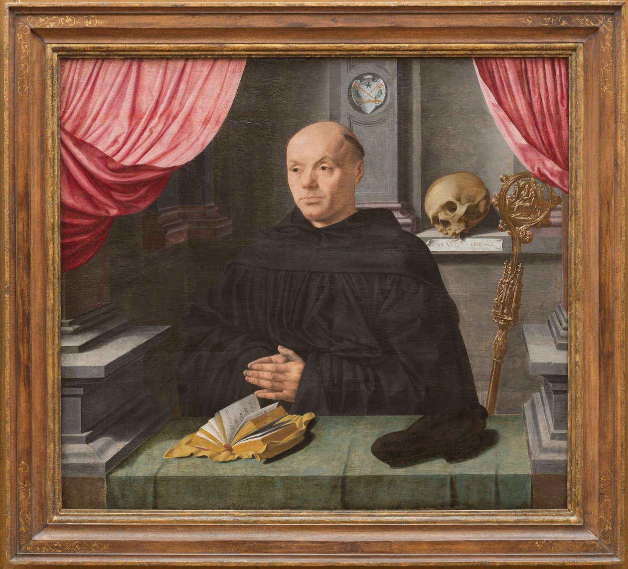 Abbot Johann Ingenray, 1535 (öljy tammilevylle) tekijältä Jan Gossaert