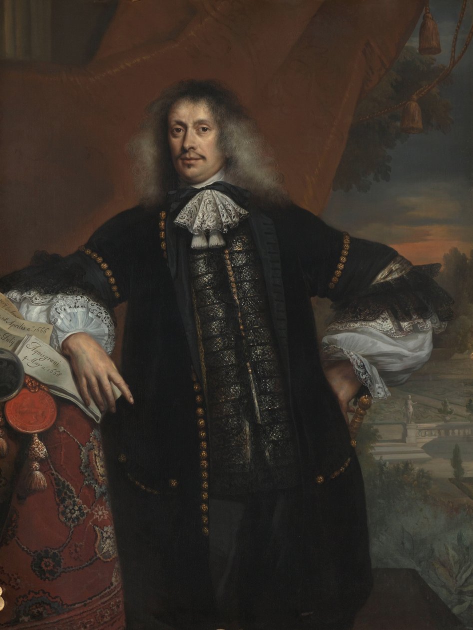 Hieronymus Beverningkistä Hieronymus van Beverningk (1614-1690). Teylingenin herra. Valtion maksaja tekijältä Jan de Baen