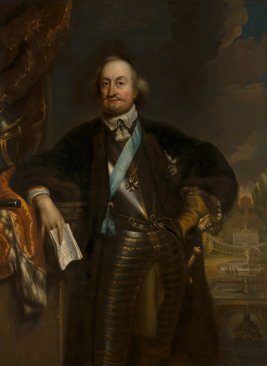 Nassau-Siegenin kreivin Johan Mauritsin (1604-1679) muotokuva, Mauritshuisin perustaja. tekijältä Jan de Baen