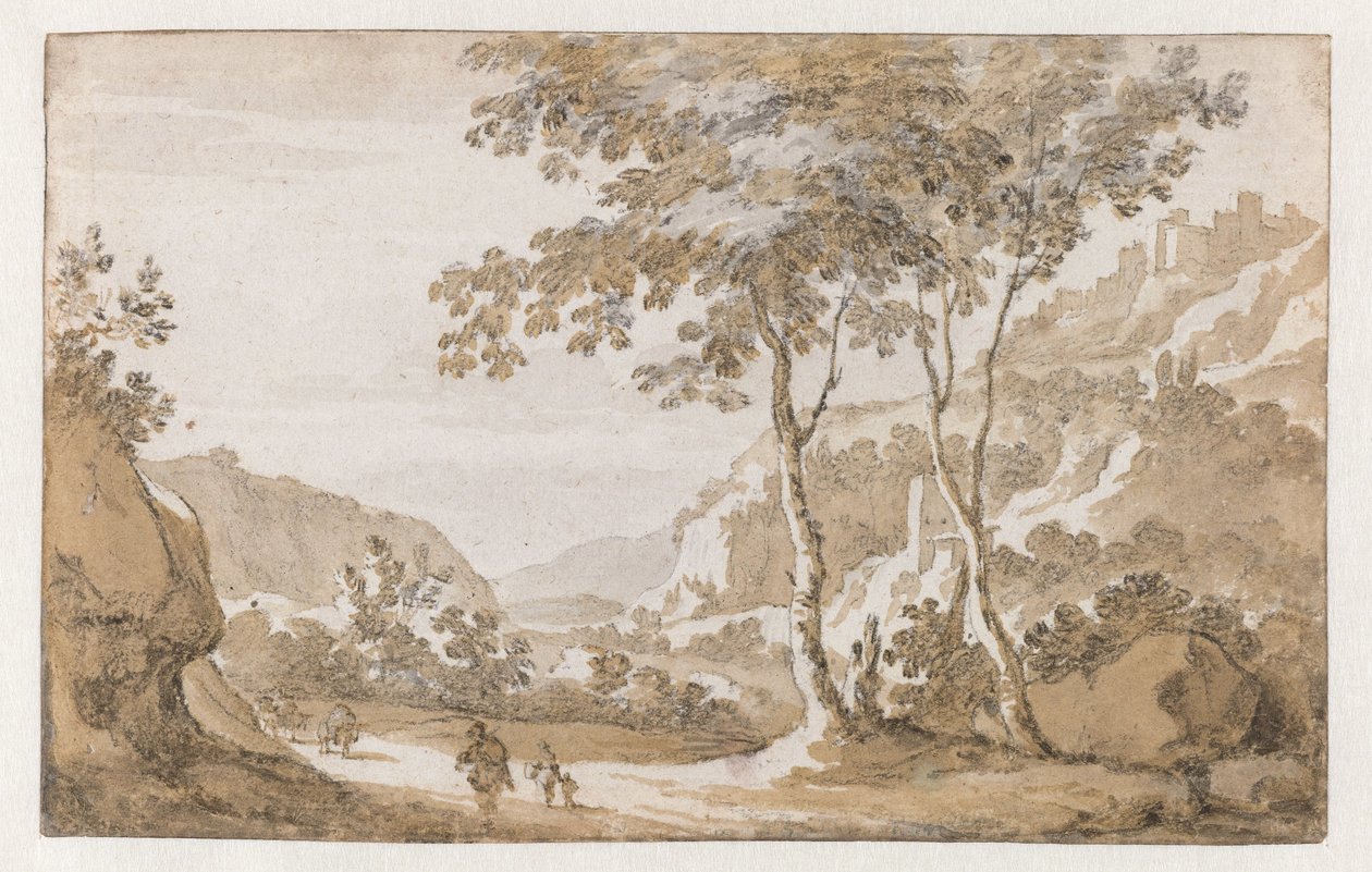 Albano lännestä katsottuna tekijältä Jan de Bisschop (attributed to)