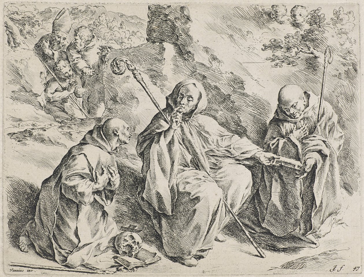 Saint Bruno (etsaus) tekijältä Jan de Bisschop