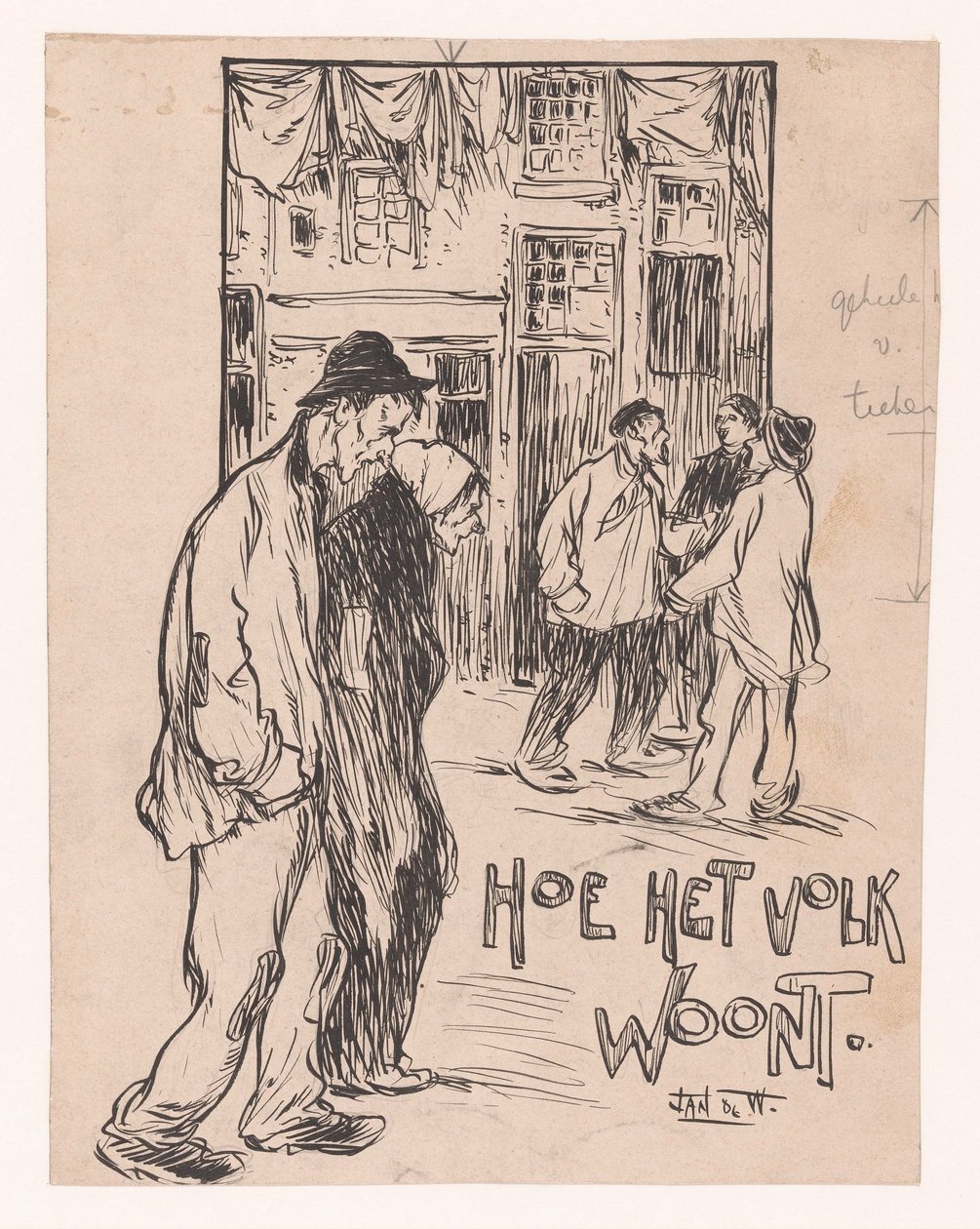 Kuinka ihmiset elävät (otsikko esineessä) tekijältä Jan de Waardt (signed by artist)