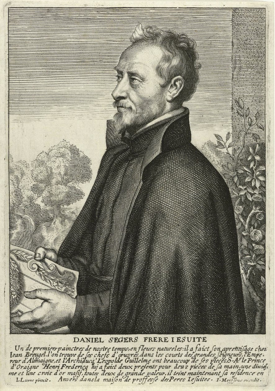 Daniel Segers (kaiverrus) tekijältä Jan the Elder (after) Lievens