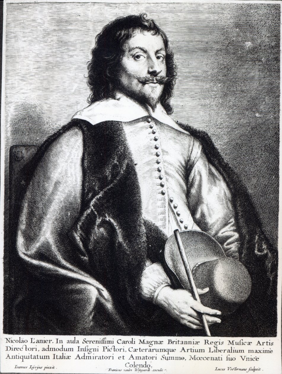 Nicholas Lanier, kaiverrus Lucas Vostermans (kaiverrus) tekijältä Jan the Elder (after) Lievens