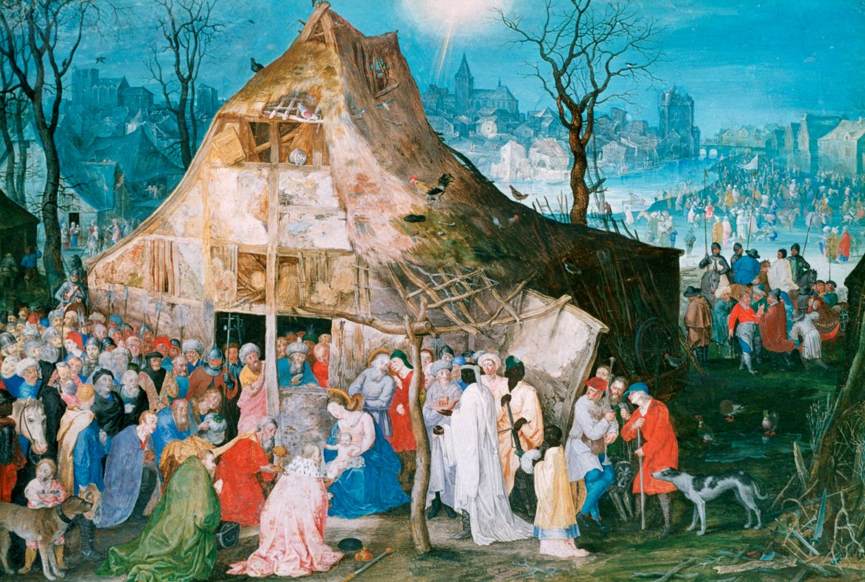 Kuninkaiden palvonta, 1598 tekijältä Jan the Elder Brueghel